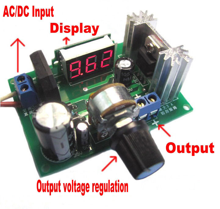New LM317 Adjustable Voltage Regulator Step-down Power Supply Mo