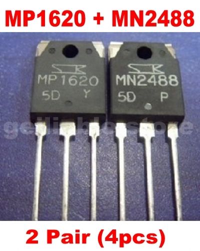 2 Pair MP1620 + MN2488 Power Transistor [ 4 pcs ]
