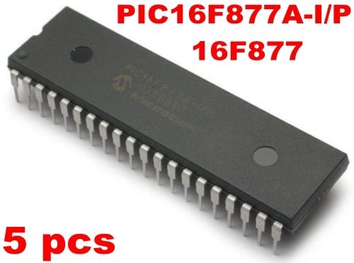 5 pcs Microchip Microcontroller PIC16F877A-I/P 16F877A