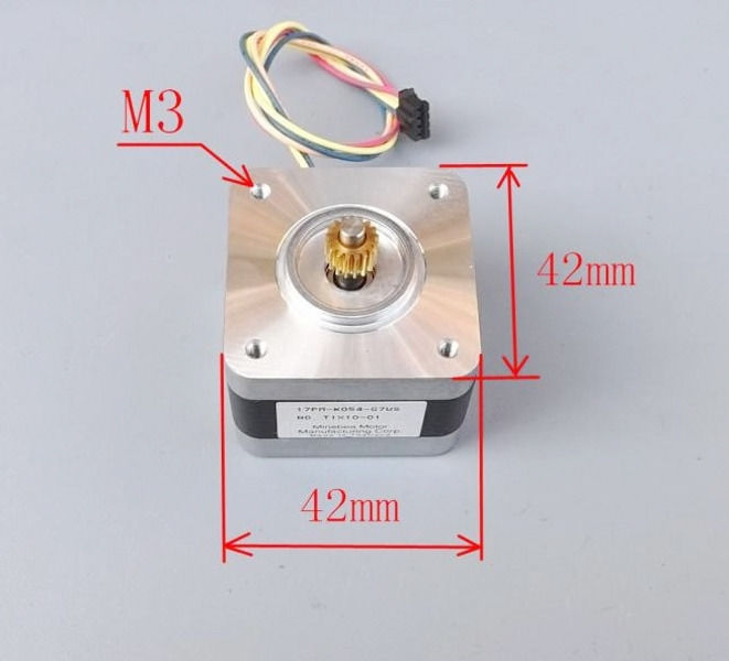 CNC Nema 17 Stepper Motor 5V 1.2A 2-phase 4-wire 2.6kg.cm 1.8 De