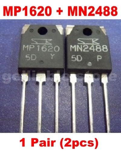 1 Pair MP1620 + MN2488 Power Transistor [ 2 pcs ]