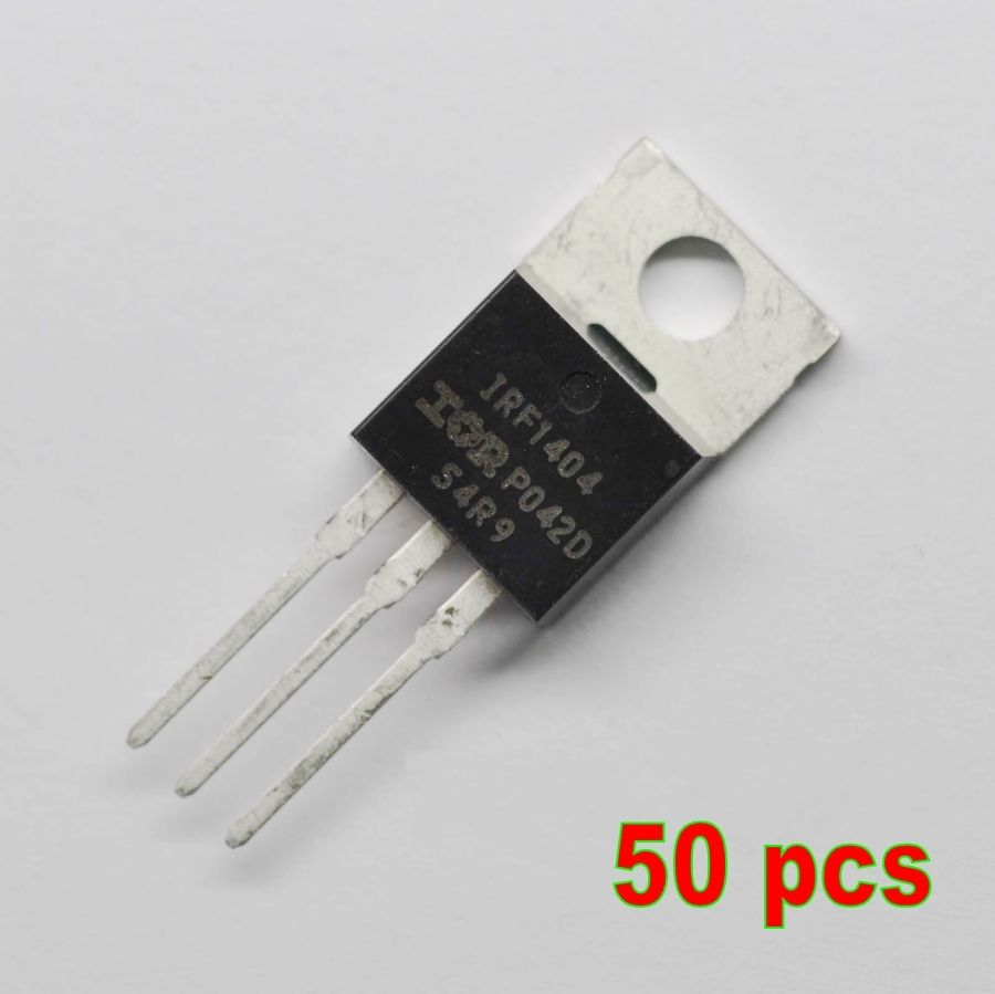 50 pcs Power MOSFET IRF1404 IRF 1404 Transistor TO-220 New