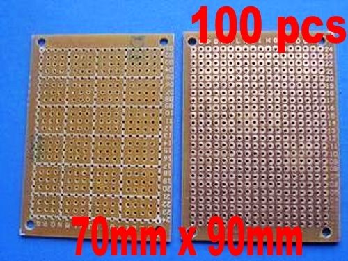 100 pcs DIY Prototype Paper PCB Universal Board 7 x 9 cm New