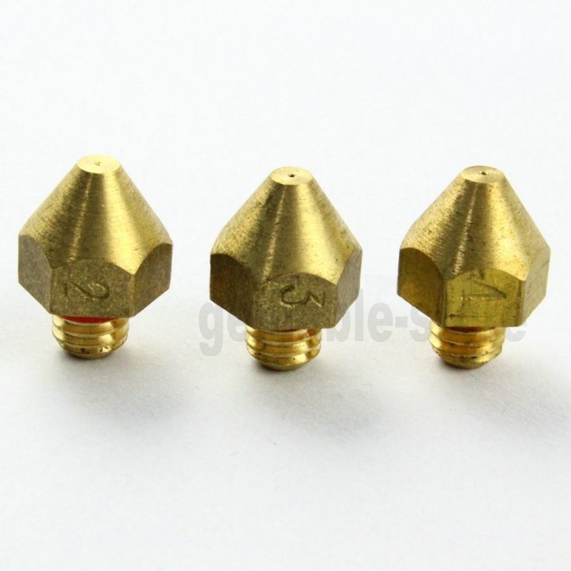 3 pcs 0.2mm + 0.3mm + 0.4mm Extruder Nozzle for MK8 Makerbot Rep
