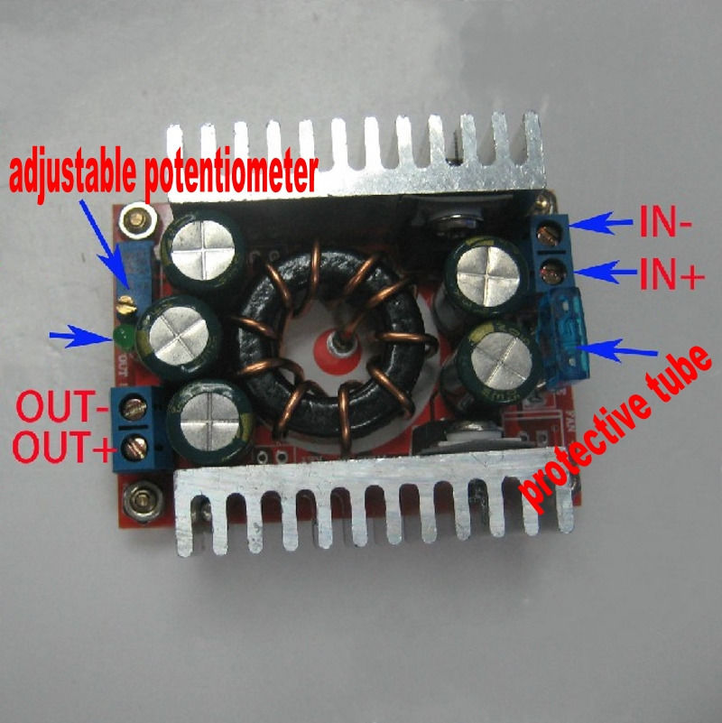 15A DC/DC Converter Buck Adjustable 4-32V 12V to 1.2-32V 3.3/5V