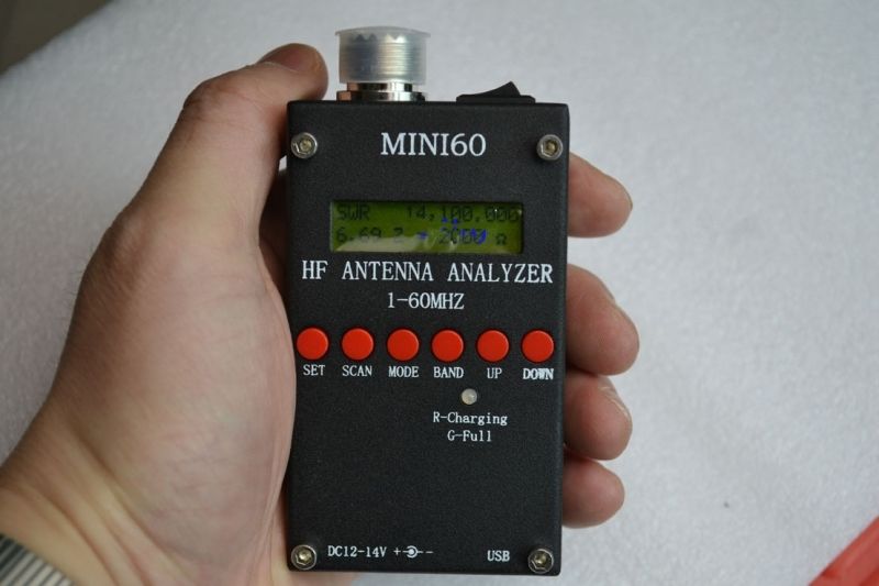 New Mini HF ANT SWR Antenna Analyzer Meter For Ham Radio Hobbist